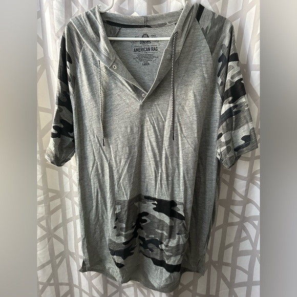 American Rag | Shirts | Nwt American Rag Mens Short Sleeve Hoodie L ...